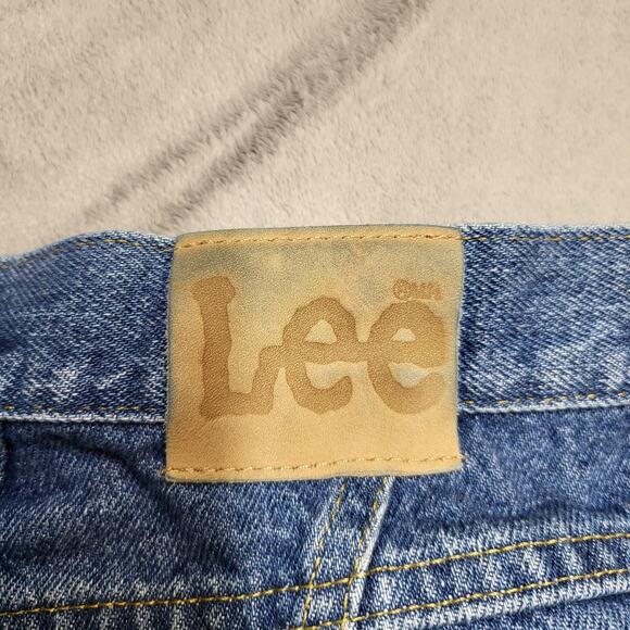 Lee Jeans Womans 20W Blue Denim Relaxed Fit Classic Tapered Leg Casual Pants - Picture 3 of 12